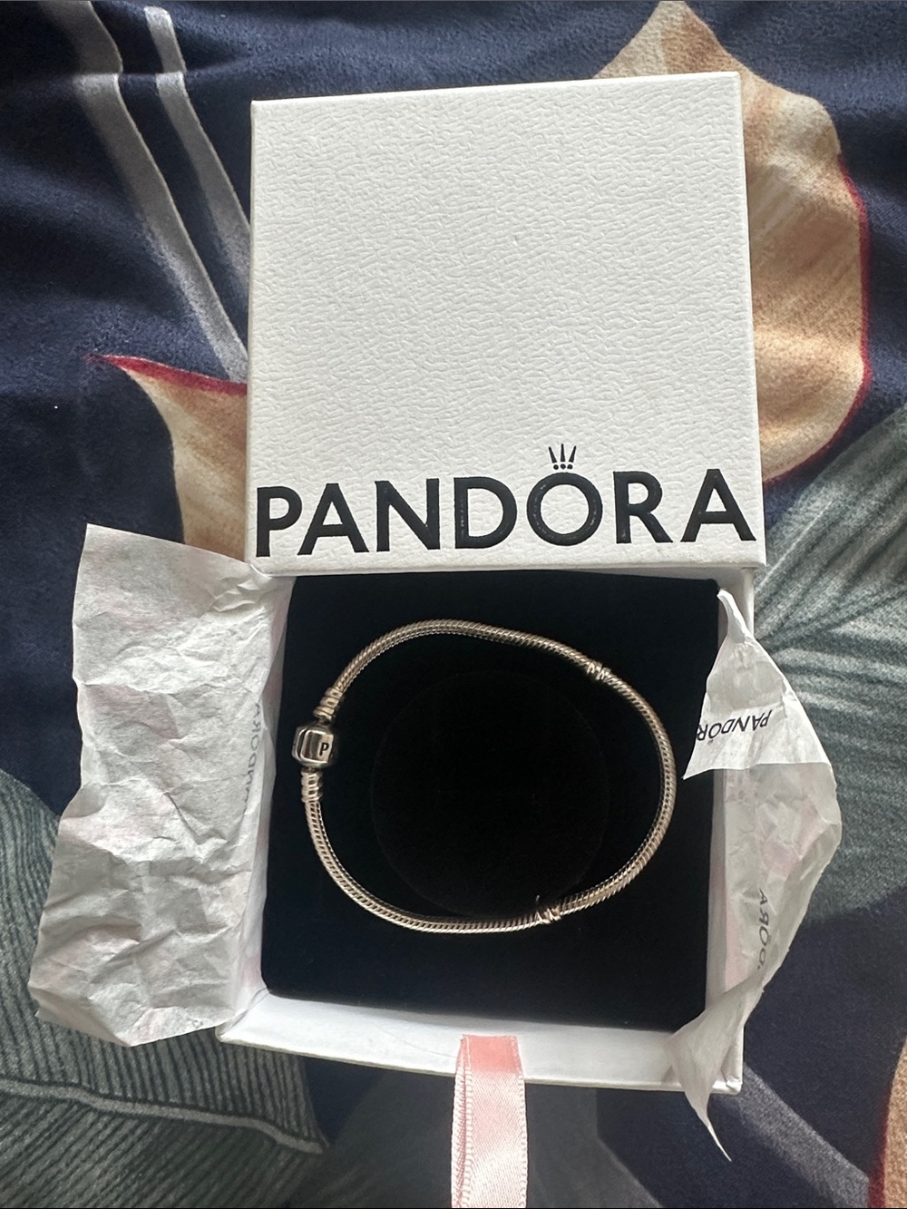 Pandora Sterling Silver Mesh Snake Bracelet